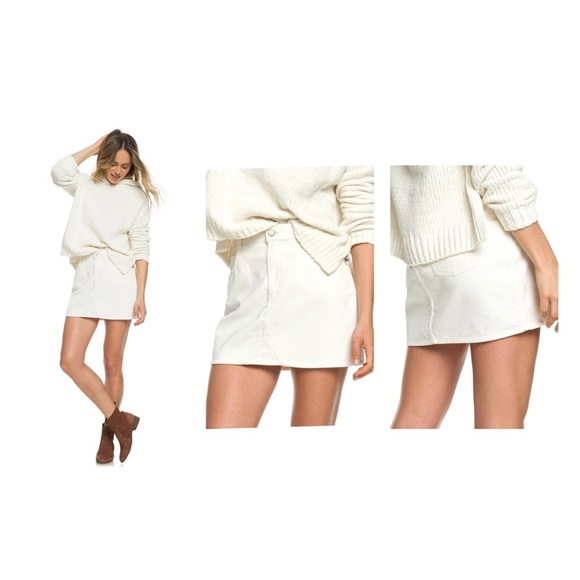 ROXY Java To Lombok Corduroy Skirt With Front & Back Pockets Size Small New - Picture 9 of 10